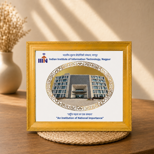 IIIT Nagpur Gold-Finish Institutional Souvenir Frame