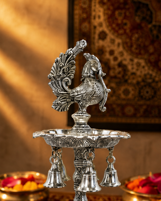 German Silver Peacock Samai