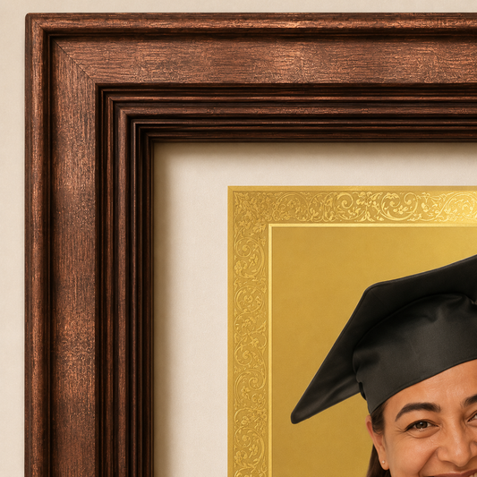 Custom Graduation Gold Photo Frame