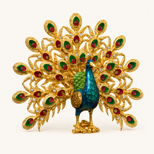 Royal Peacock Decorative Showpiece