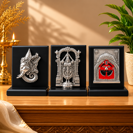 Premium Lord Venkateswara (Balaji) Silver Finish Table Décor Idol
