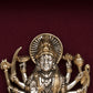 Maa Durga on Tiger 925 Sterling Silver Frame