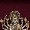 Maa Durga on Tiger 925 Sterling Silver Frame