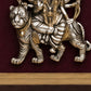 Maa Durga on Tiger 925 Sterling Silver Frame