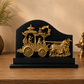 Krishna Arjuna Rath Brass Table Décor
