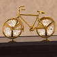 Premium Gold Finish Crystal Bicycle Showpiece – Luxury Table Décor with Display Case
