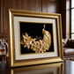German Silver Peacock Wall Frame