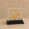24K Gold Plated Crystal Heart Happy Anniversary