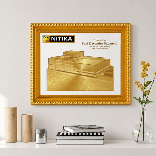 Custom Corporate & Institutional Commemorative Gold Plaque
