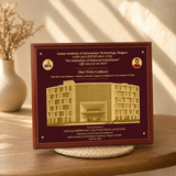 Custom IIIT Nagpur Commemorative Gold Plaque