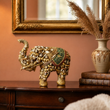 Royal Heritage Beaded Elephant Showpiece