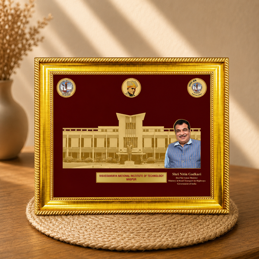 Custom VNIT Nagpur Commemorative Gold Plaque