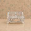 Premium Silver-Tone Peacock Dry Fruit Box with Decorative Lid