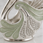 German Silver Swan Spoon Holder