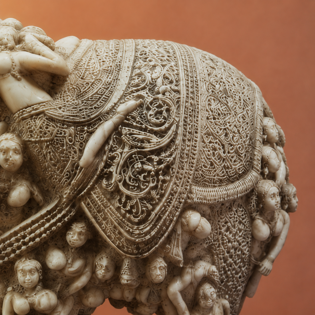 Heritage Ivory Artisan Elephant Showpiece