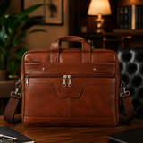 Premium Leather Executive Laptop Bag – Business Office Briefcase