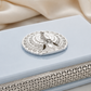 German Silver Peacock Enamel Multipurpose Decorative Box