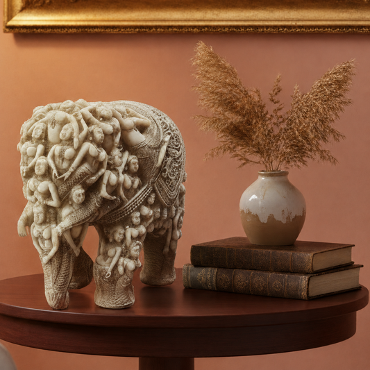 Heritage Ivory Artisan Elephant Showpiece