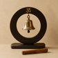 Om Sacred Temple Bell with Wooden Stand