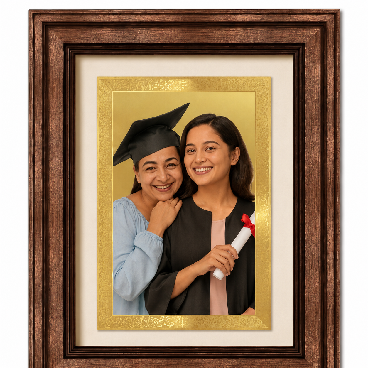 Custom Graduation Gold Photo Frame