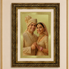 Custom Wedding Couple Gold Portrait Frame