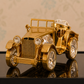 24K Gold-Plated Crystal Vintage Car Showpiece with Acrylic Display Case