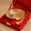 Royal Gold Finish Decorative Bowl with Spoon