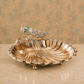 24K Gold-Plated Crystal Peacock Sea Shell Platter
