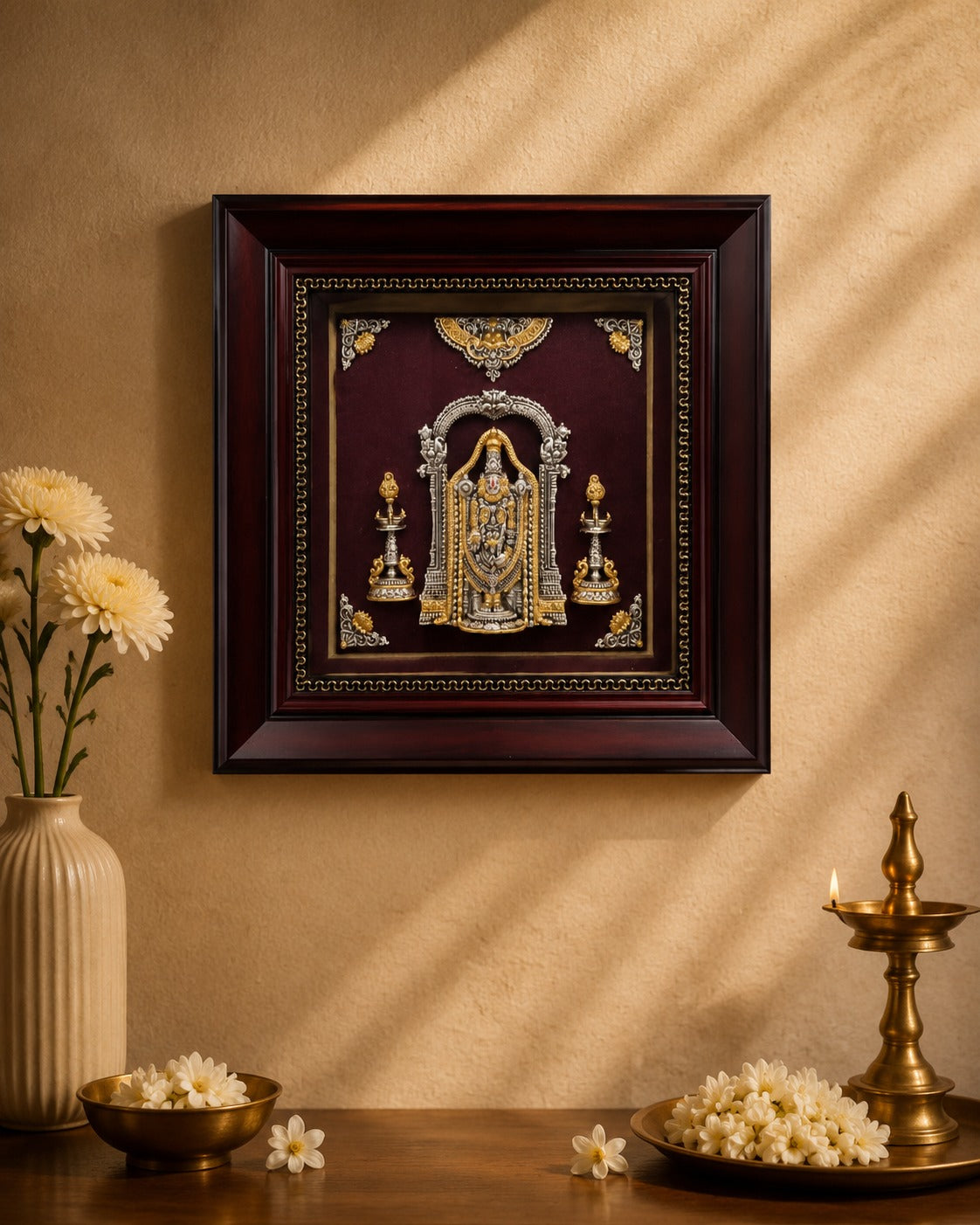 925 Silver Ram Darbar Premium Framed Wall Décor