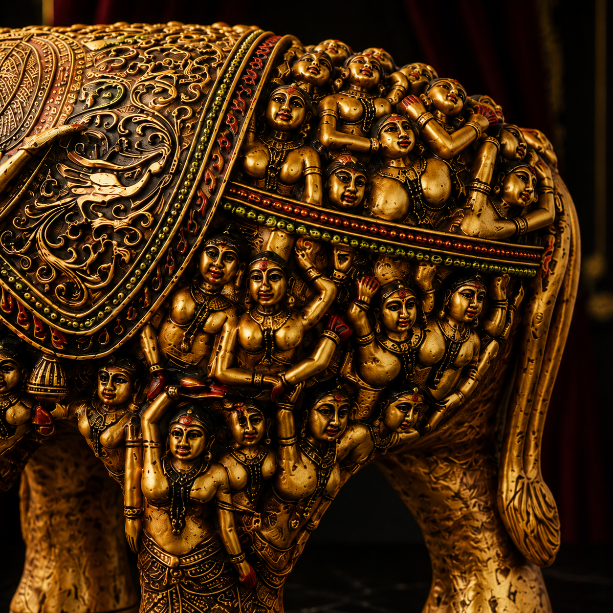 Royal Heritage Artisan Elephant Showpiece