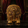 Antique Hand-Carved Elephant Figurine