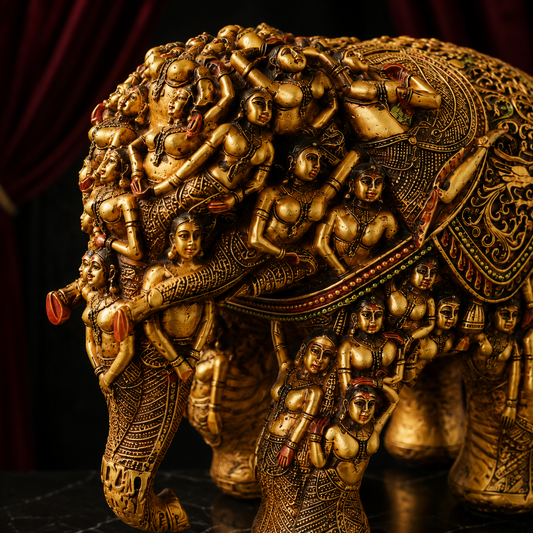 Royal Heritage Artisan Elephant Showpiece