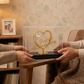 24K Gold Plated Crystal Heart Happy Anniversary