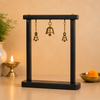 Lord Ganesha Hanging Bell Wooden Frame