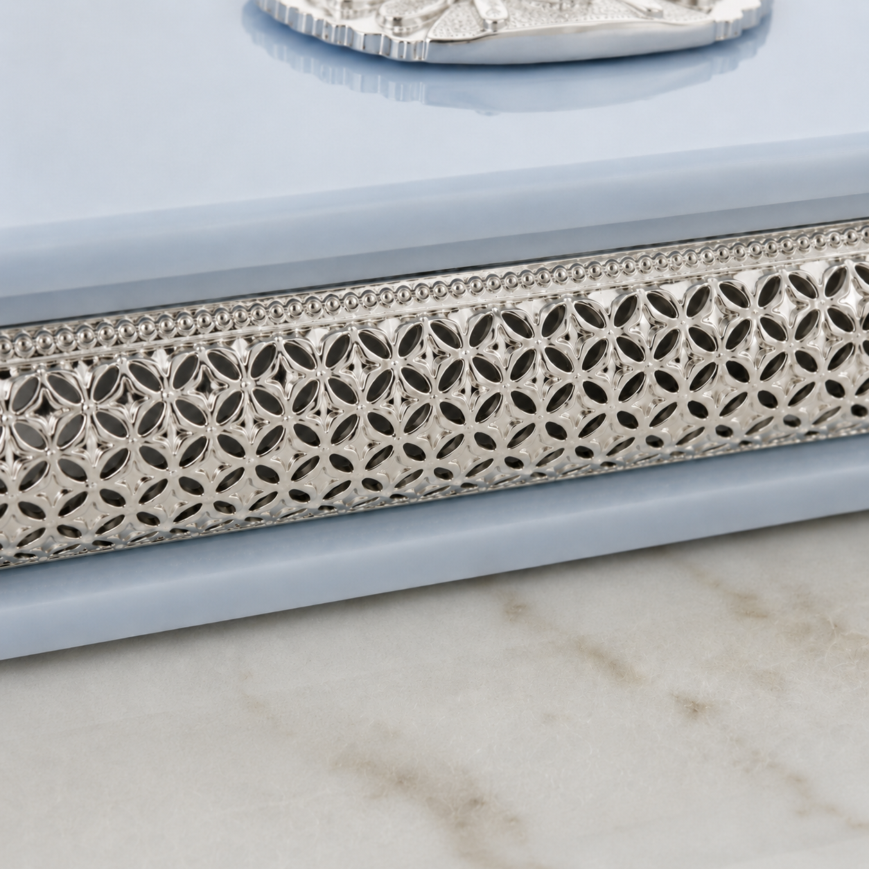 German Silver Peacock Enamel Multipurpose Decorative Box
