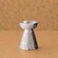 Royal Silver Finish Engraved Pedestal Bowl