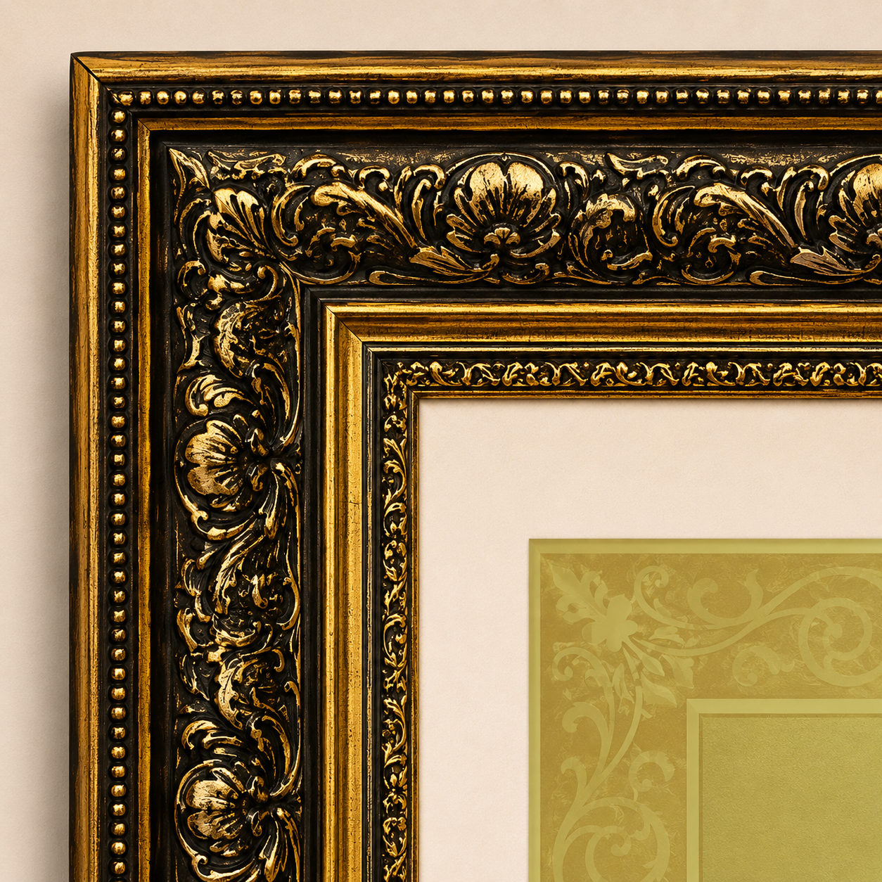 Custom Wedding Couple Gold Portrait Frame
