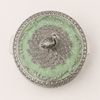 German Silver Peacock Enamel Decorative Storage Box