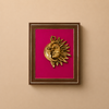 Sun & Moon Brass Wall Art Frame