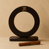 Om Sacred Temple Bell with Wooden Stand