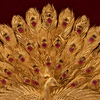 Golden Peacock Decorative Wall Frame