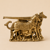 Krishna Arjuna Rath Brass Table Décor