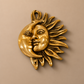 Sun & Moon Brass Wall Art Frame