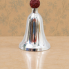 German Silver Decorative Pooja Bell with Rudraksha Bead & Feather Handle – Premium Gift Box