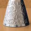 Royal Silver Finish Engraved Pedestal Bowl