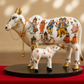 Pichwai White Kamdhenu Cow & Calf Decorative Showpiece