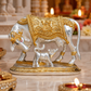 Kamdhenu Cow & Calf Gold Plated Idol