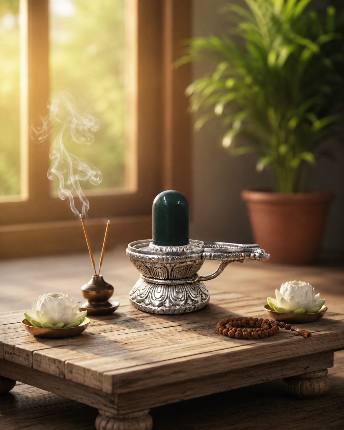 Antique German Jade Stone Shivling