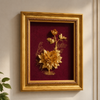 Golden Floral Decorative Wall Frame