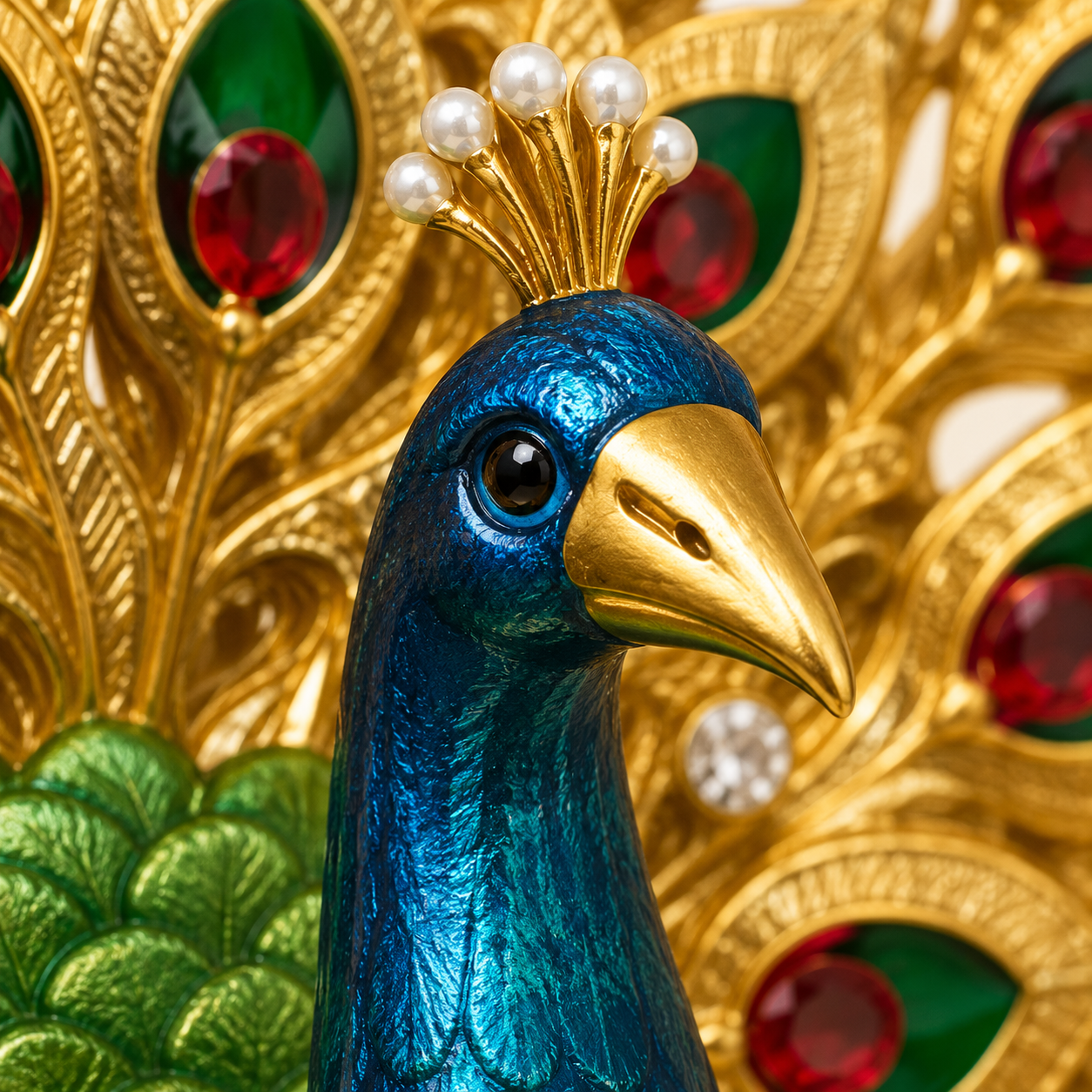 Royal Peacock Decorative Showpiece